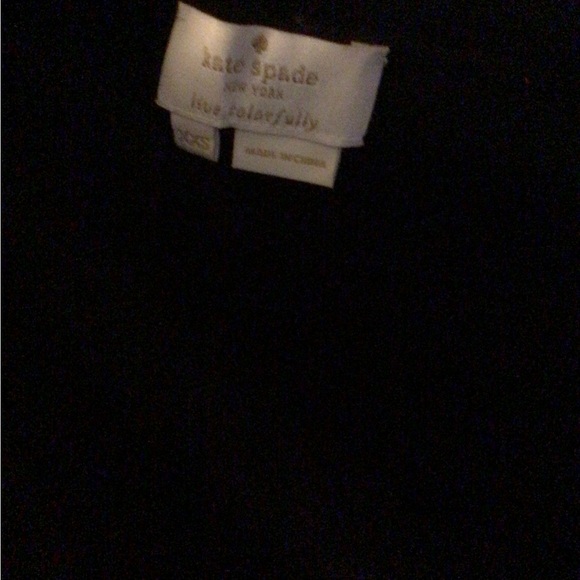 Kate Spade Wool Blend Black Rhinestone Broach Embellished Cardigan Sweater XXS - Picture 5 of 11